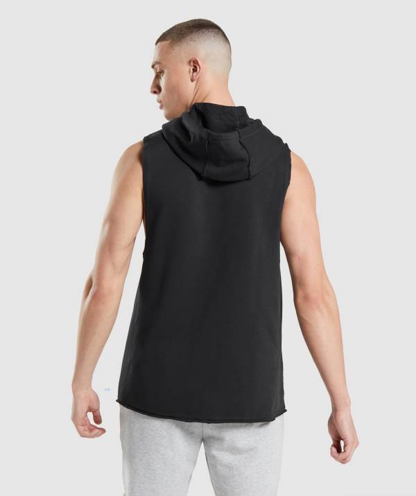 Panske Mikiny S Kapucňou Gymshark Legacy Drop Arm Čierne | HN9205836